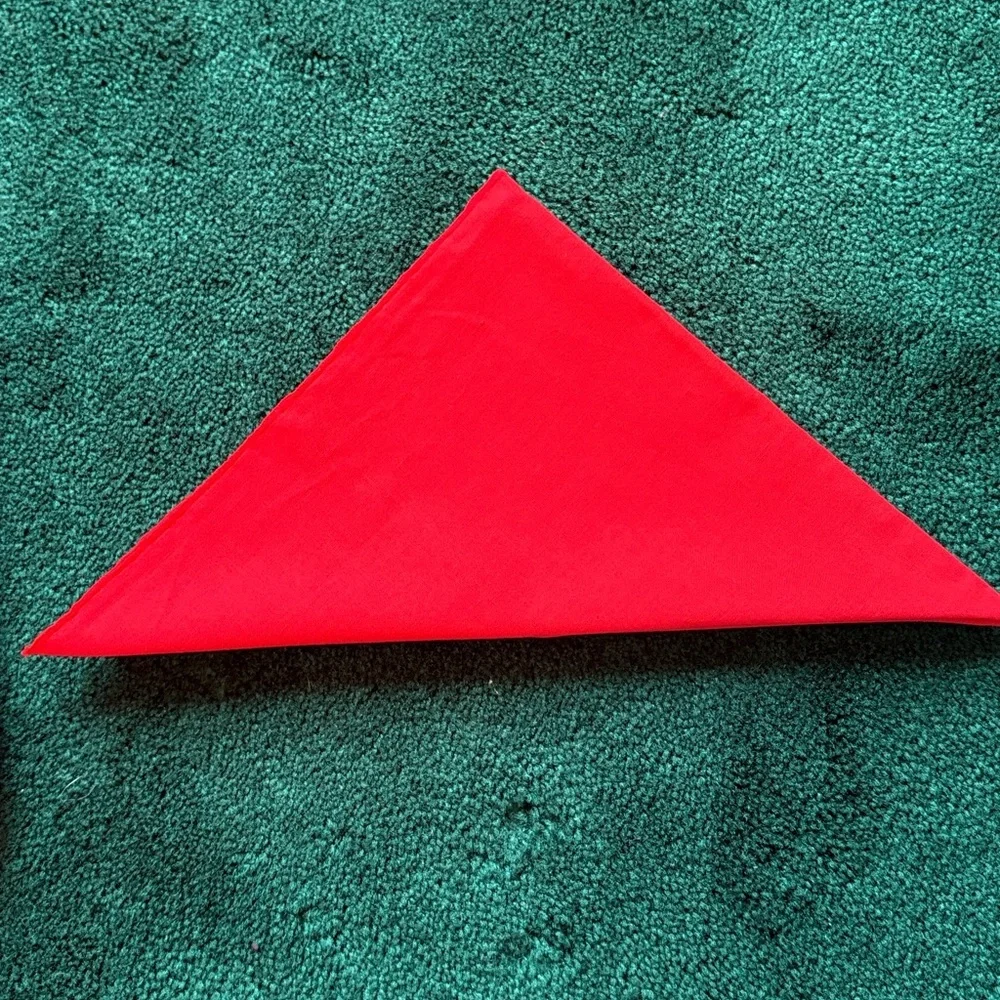 Vibrant Red Fabric Napkins